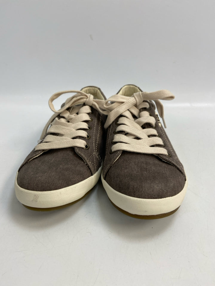 Taos US Shoe Size 6.5 Brown Tan Lace-up Sneakers