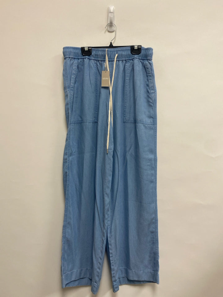 NWT HAVEN Size M Light Blue Pull-on Chambray Ladies Pants