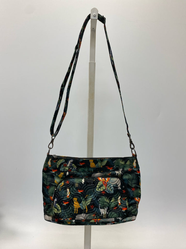 Lug Black Green/Multi Tropical Crossbody