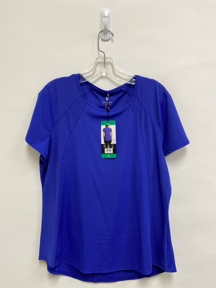 NWT Spyder Size XL Royal Blue Athletic Top