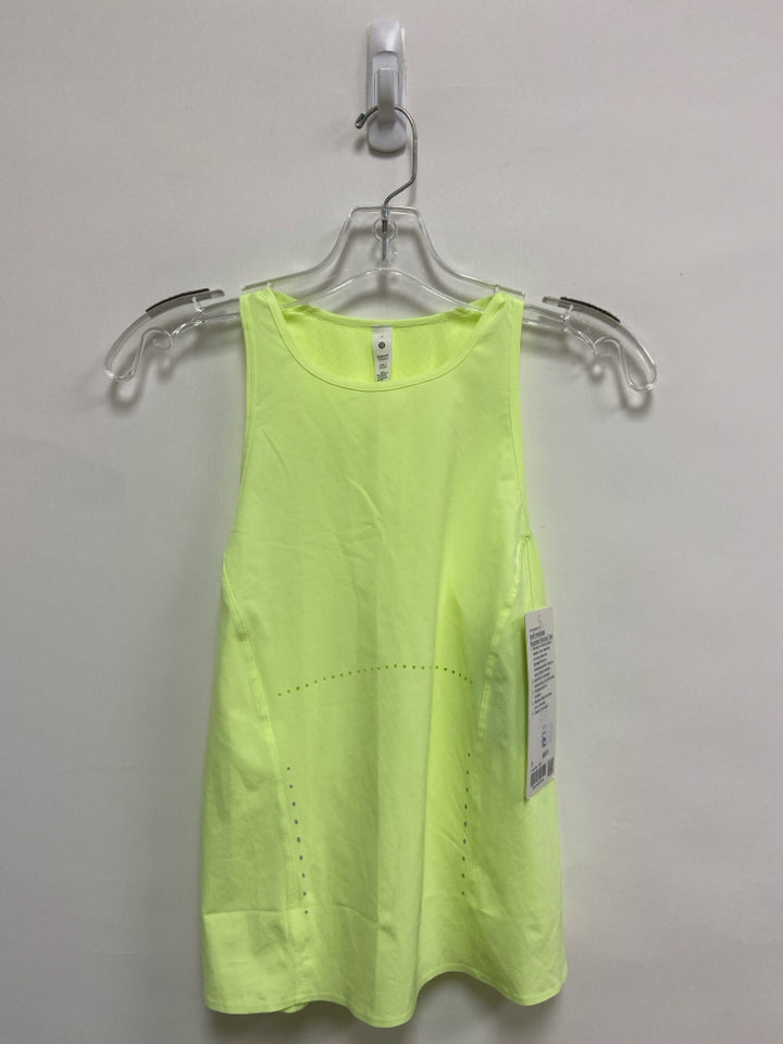 NWT Lululemon Size 0 Neon Yellow Tank Athletic Top