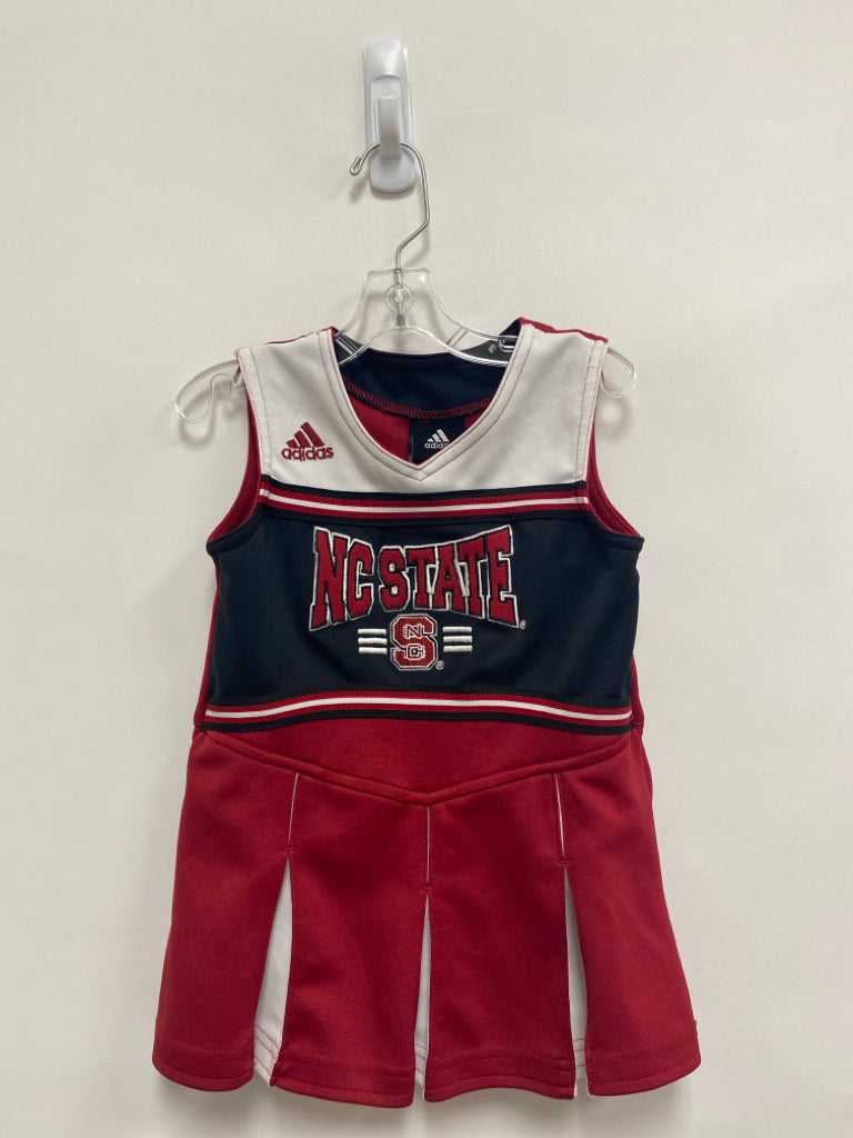 Adidas SIZE 4T Red White/Black NC State Sleeveless Girl&