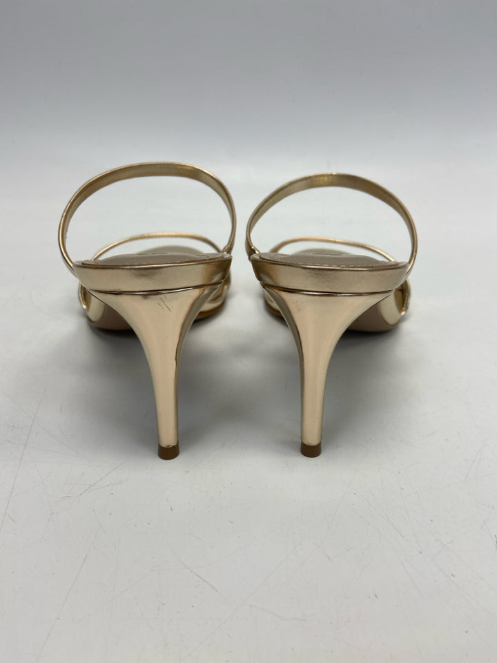 NWOT Schutz  Size 9 Gold Sandals