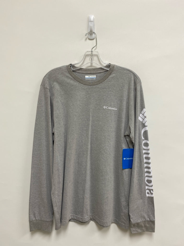 NWT Columbia Size S Gray Long Sleeve Tee Men&