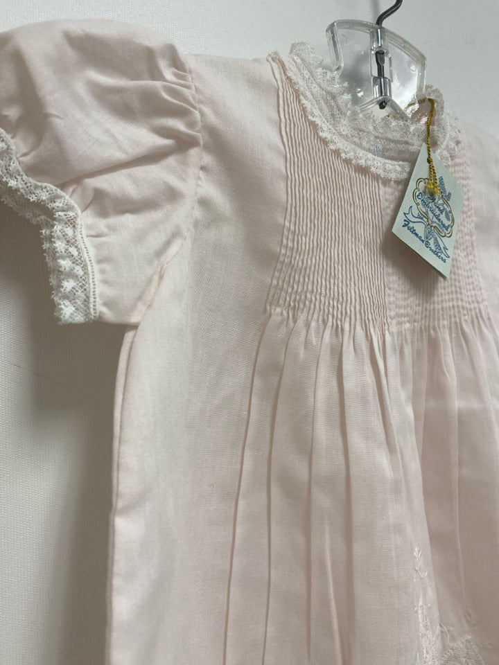 NWT Feltman Bros. SIZE 6M Pale Pink Smocking Embroidered Girl&