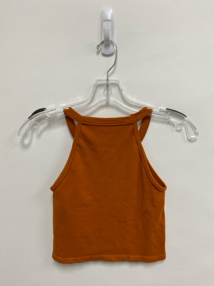 Free People Size M Burnt Orange Sleeveless Ladies Top