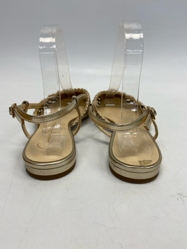 Jessica Simpson  Size 8.5 Gold Woven Metallic Flats
