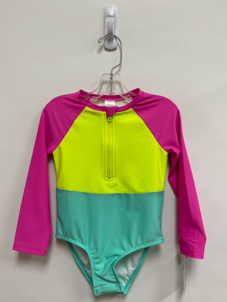 Cat &amp; Jack SIZE 4T Pink Yellow/Green Girl&