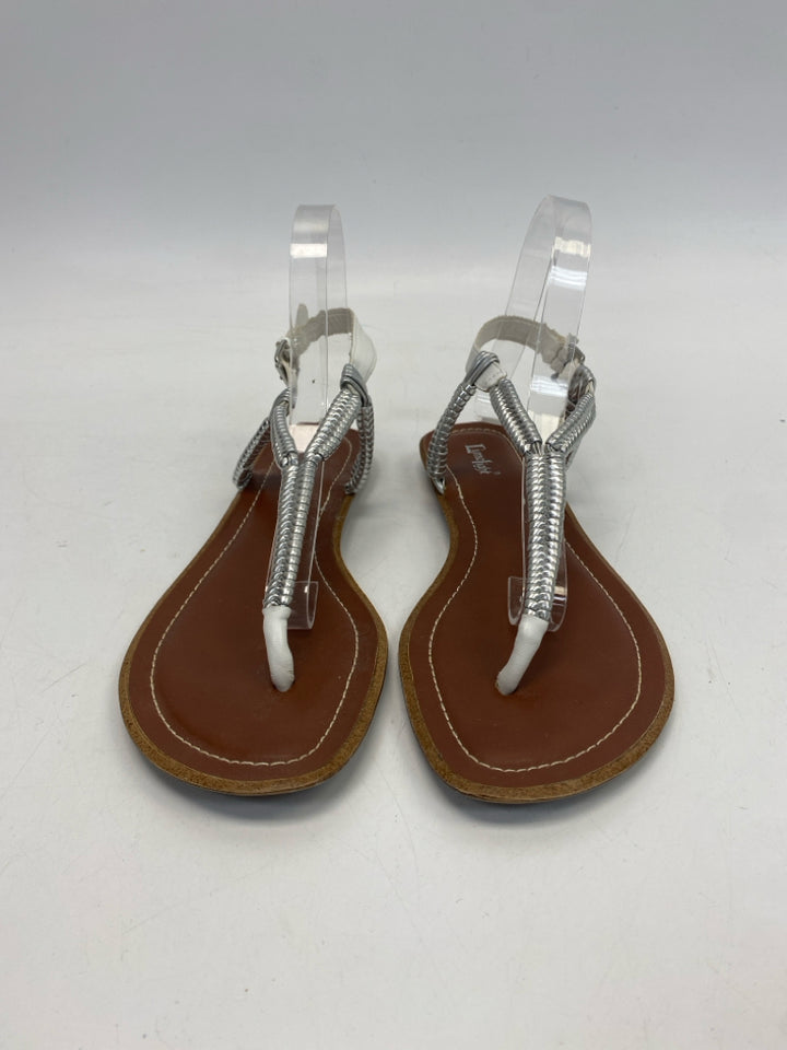 Limelight  Size 9 Silver White Sandals