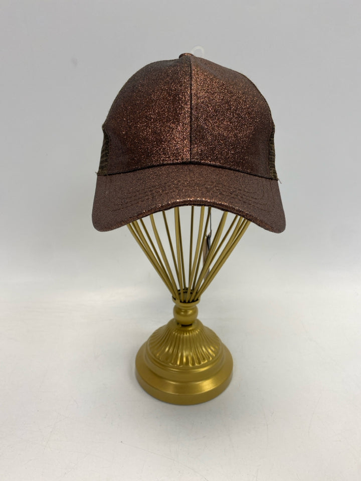 C.C. Brown Glitter Baseball Hat