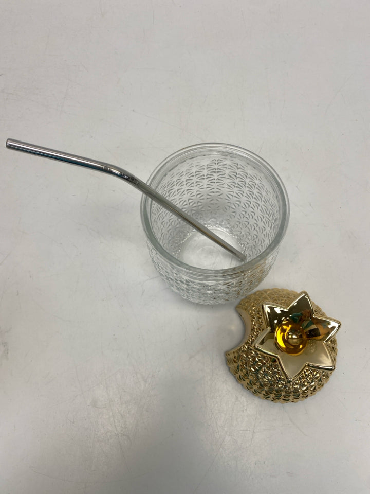 Clear Gold Glassware