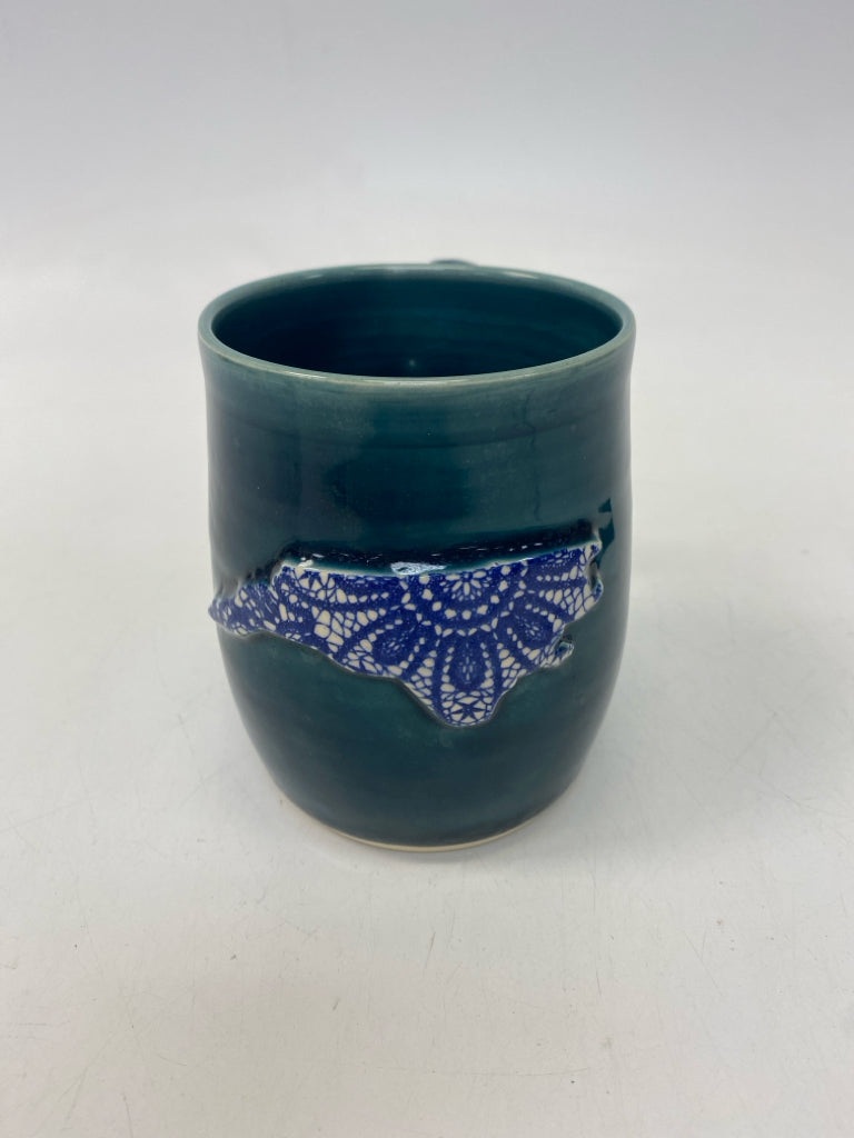 Green Pottery Coffee Mug
