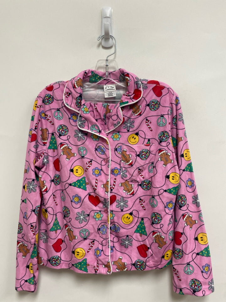 Art Class SIZE 10/12 Pink Green/Multi Christmas Girl&