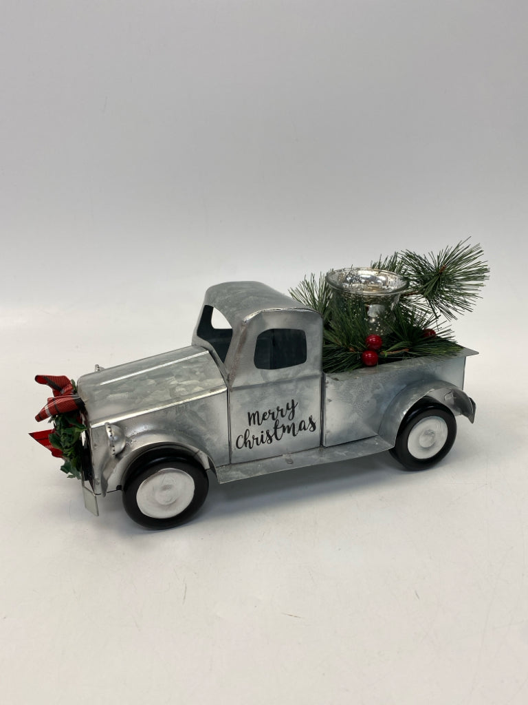 Silver Galvanized Metal Christmas