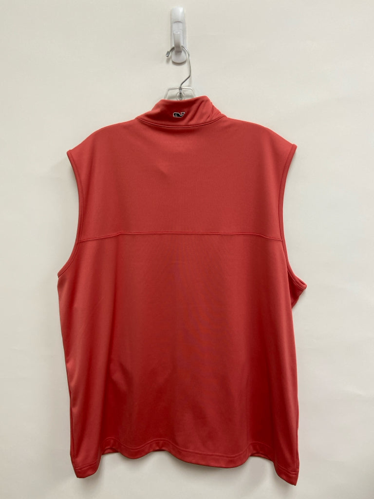 Vineyard Vines Size XXL Coral Zip Down Men&