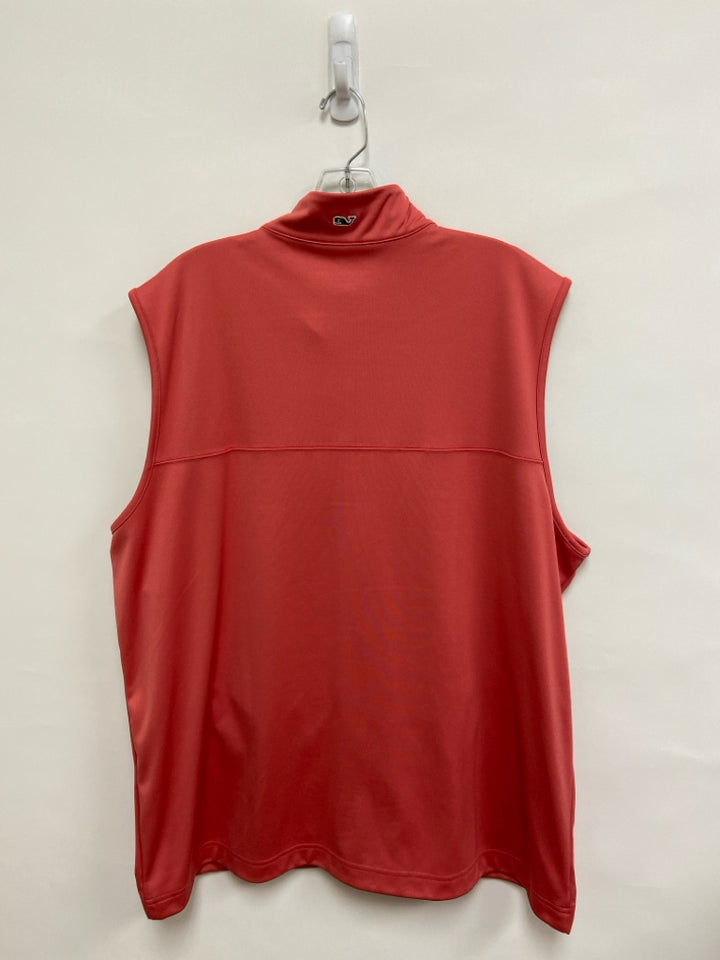Vineyard Vines Size XXL Coral Zip Down Men&
