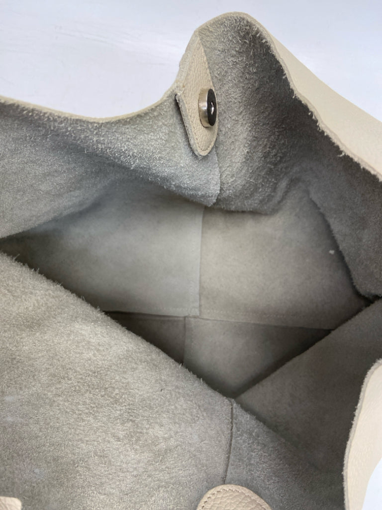 Marcella Bone Pebble Kelly Tote