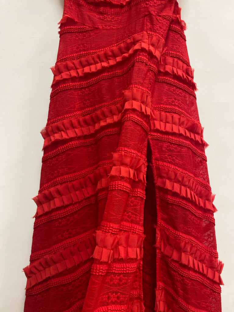Akira Size L Raisin Ruffles Sleeveless Ladies Dress