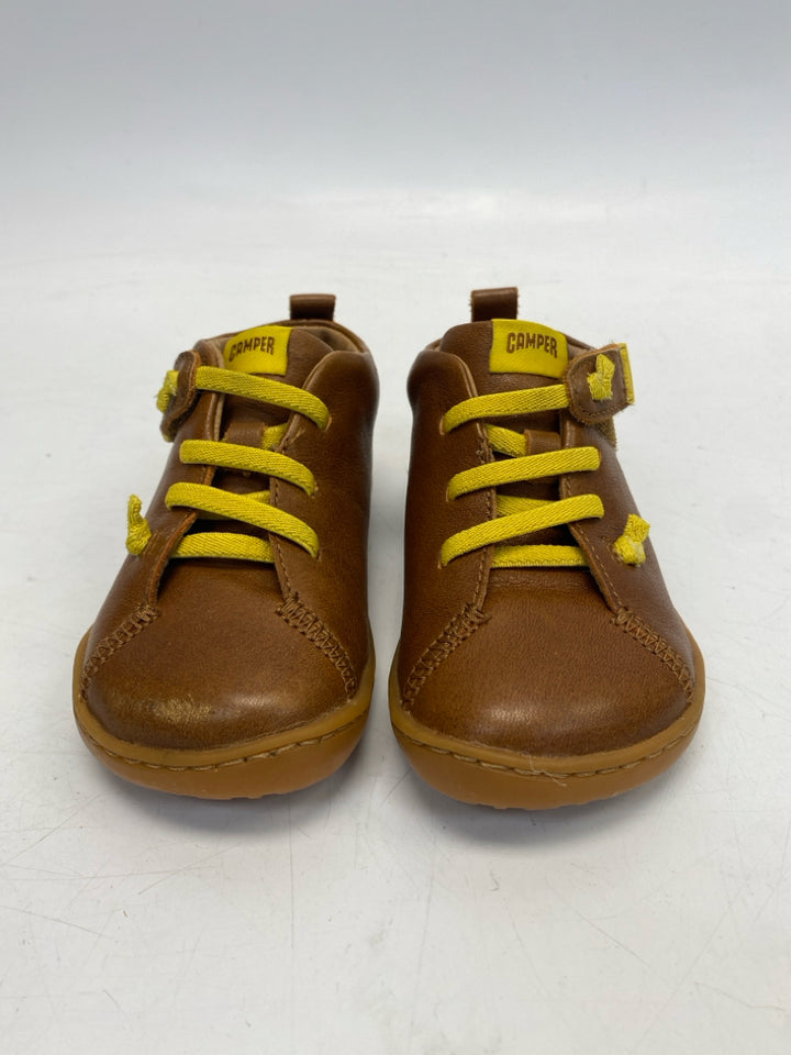Camper SIZE 24 Brown Yellow Lace-Up Boy&