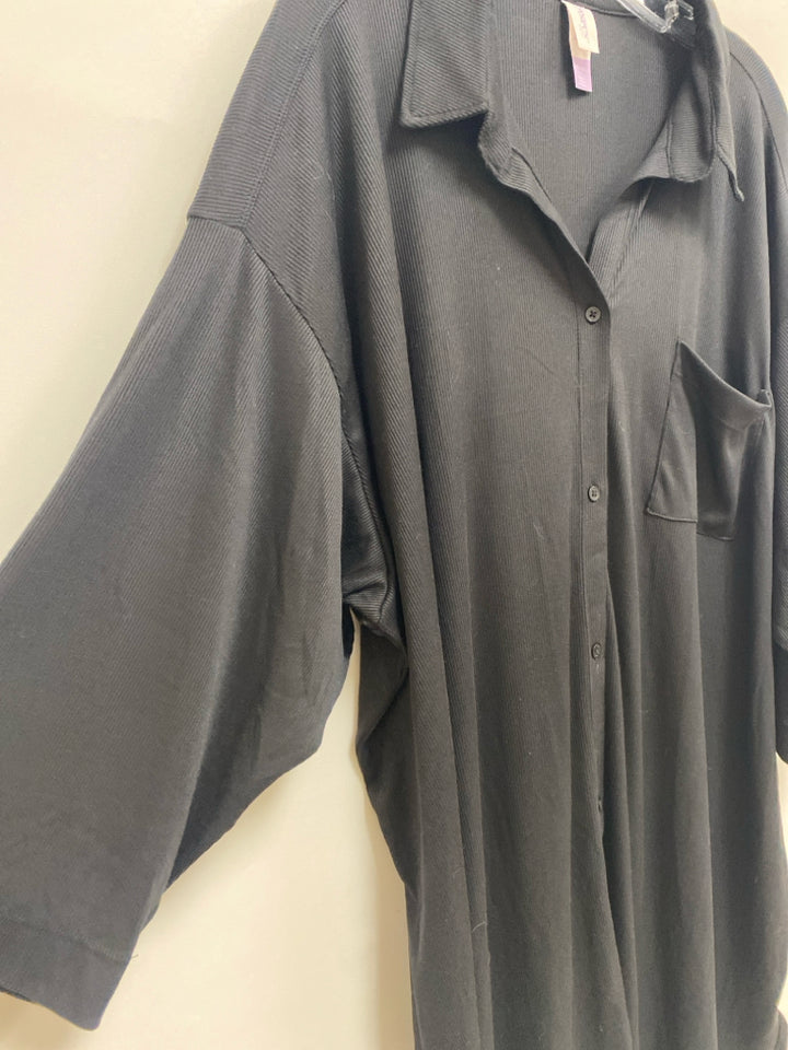 NWT JOYSPUN Size XXL Black Plus Size Maternity Dress