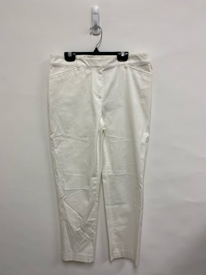 Brooks Brothers Size 6 White Cropped Ladies Pants