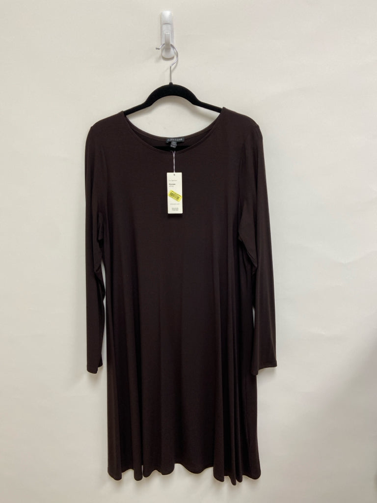 NWT Eileen Fisher Size XL Dark Brown Ladies Dress
