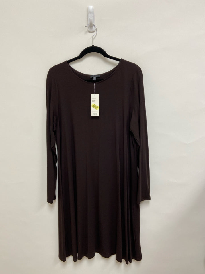 NWT Eileen Fisher Size XL Dark Brown Ladies Dress