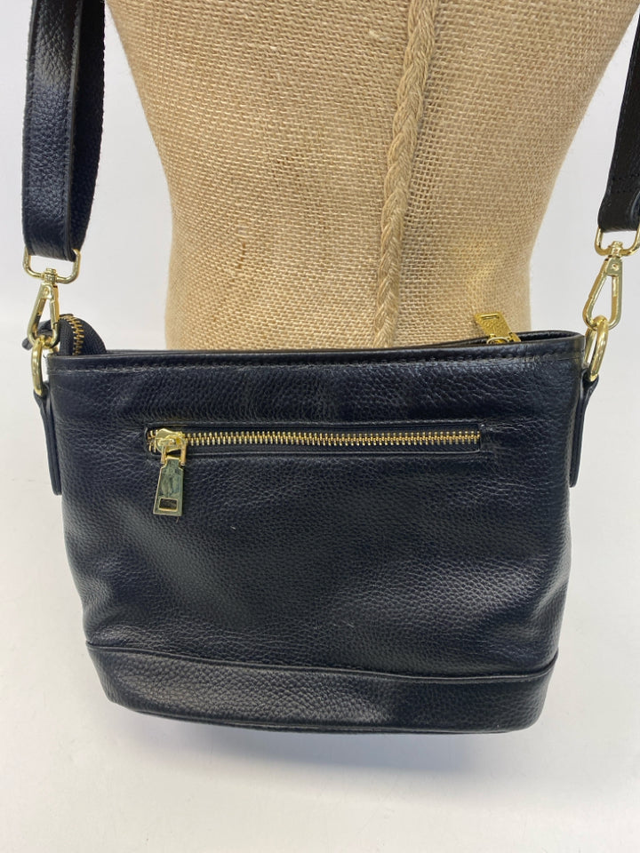 Silver Black Metallic Crossbody