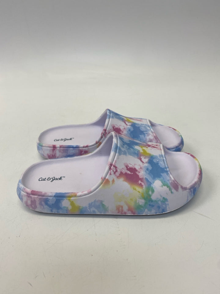 Cat &amp; Jack SIZE 1 White Multi Color Tie Dye Girl&