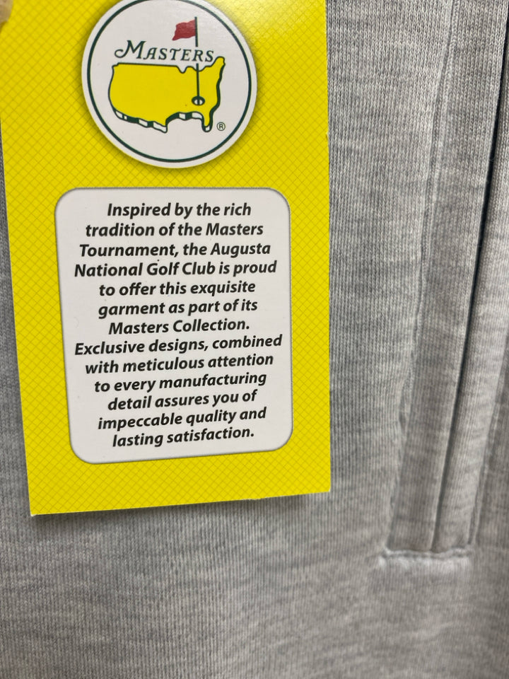 NWT Masters Collection Size XXL Gray Quarter Zip Cotton Men&