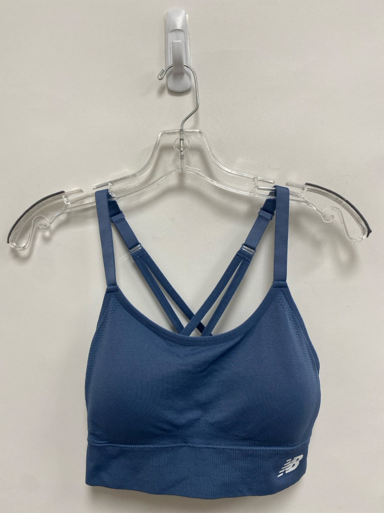 New Balance Size L Blue Athletic  Bra