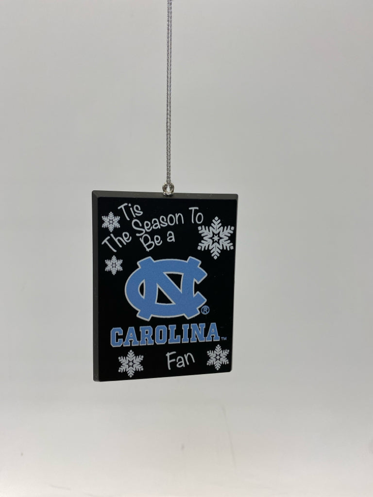Black Blue/White UNC Ornaments