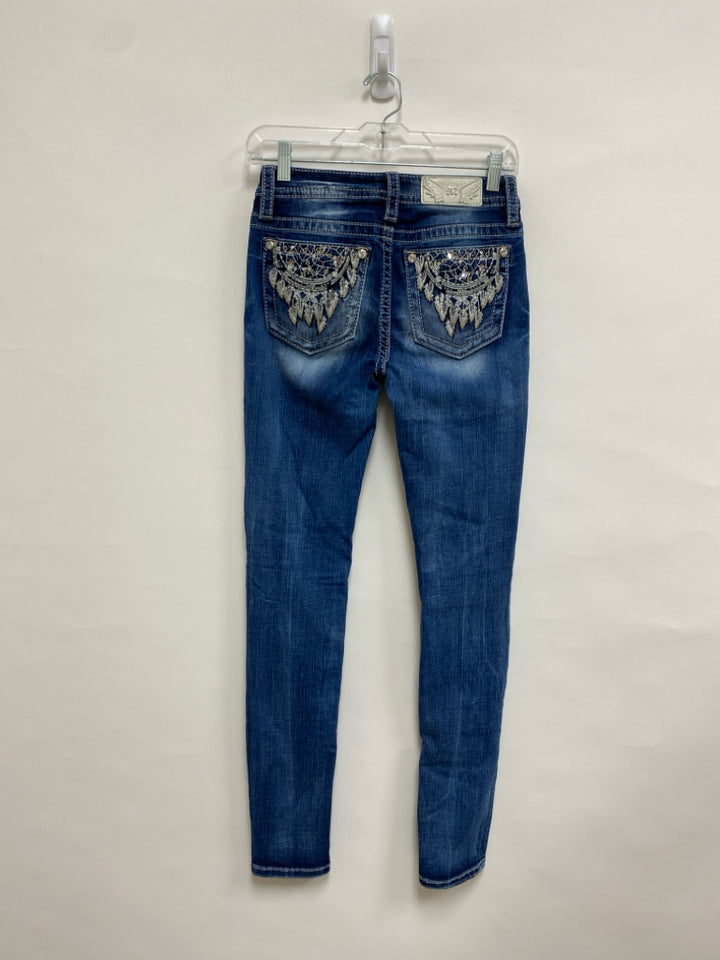Miss Me Size 25 Faded Denim Ladies Jeans