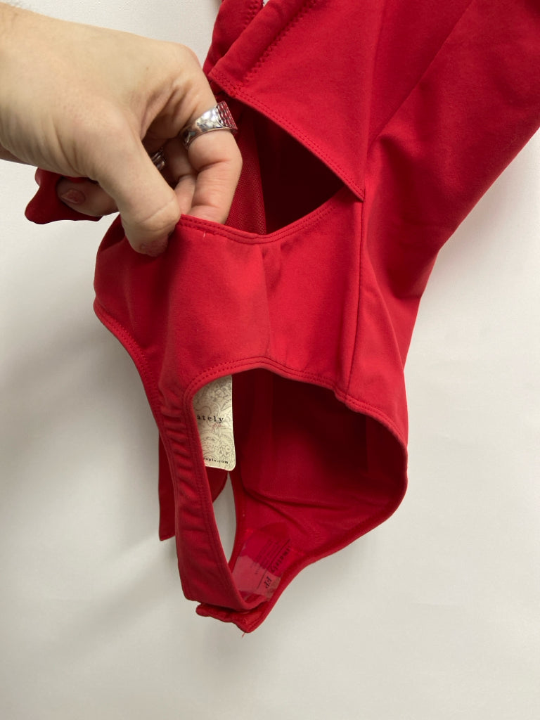 NWT Free People Size XS Red Ribbons Sleeveless Ladies Top