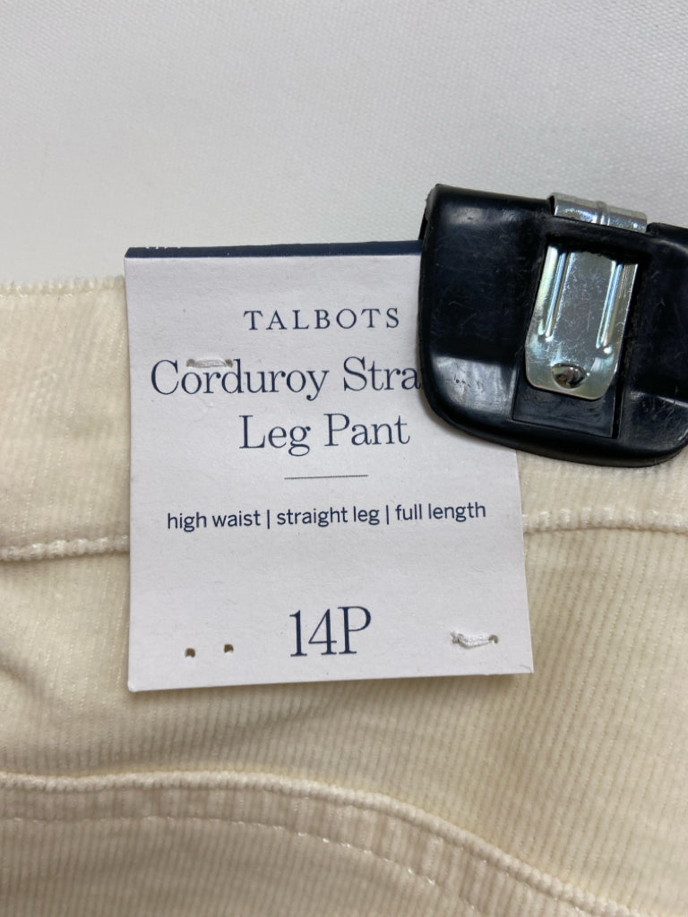 NWT Talbots Size 14P Cream Petite Pants