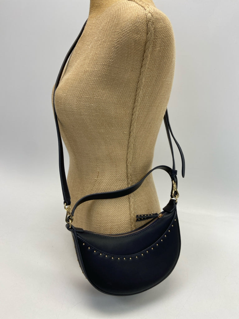 Talbots Navy Gold Studded Crossbody