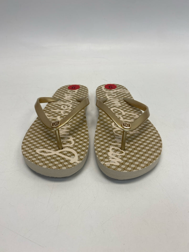 NEW Sam Edelman  Size 6 Gold Sandals