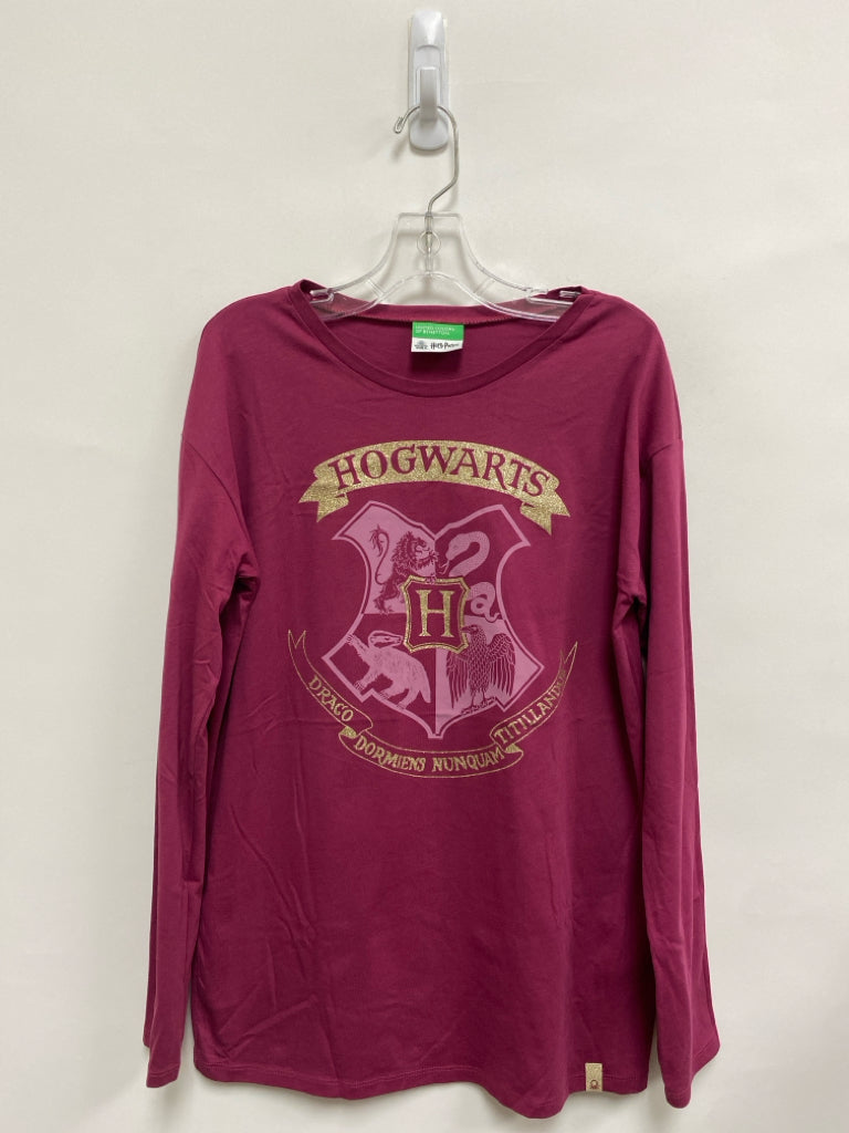 SIZE 11/12 Magenta Gold Long Sleeve Tee Girl&