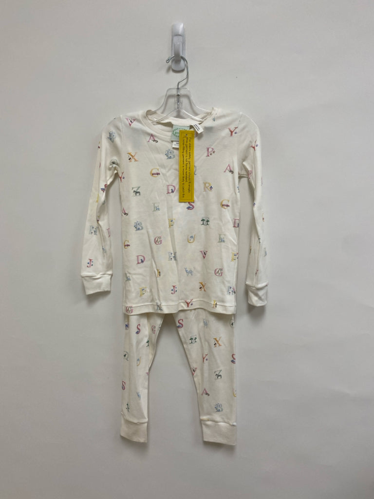 NWT SIZE 7 White Multi Color Alphabet Girl&