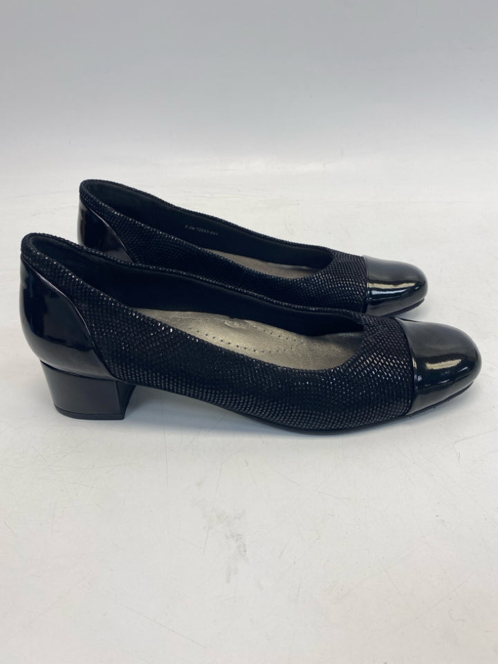 Trotters US Shoe Size 8.5N  Black Heels  **NARROW**