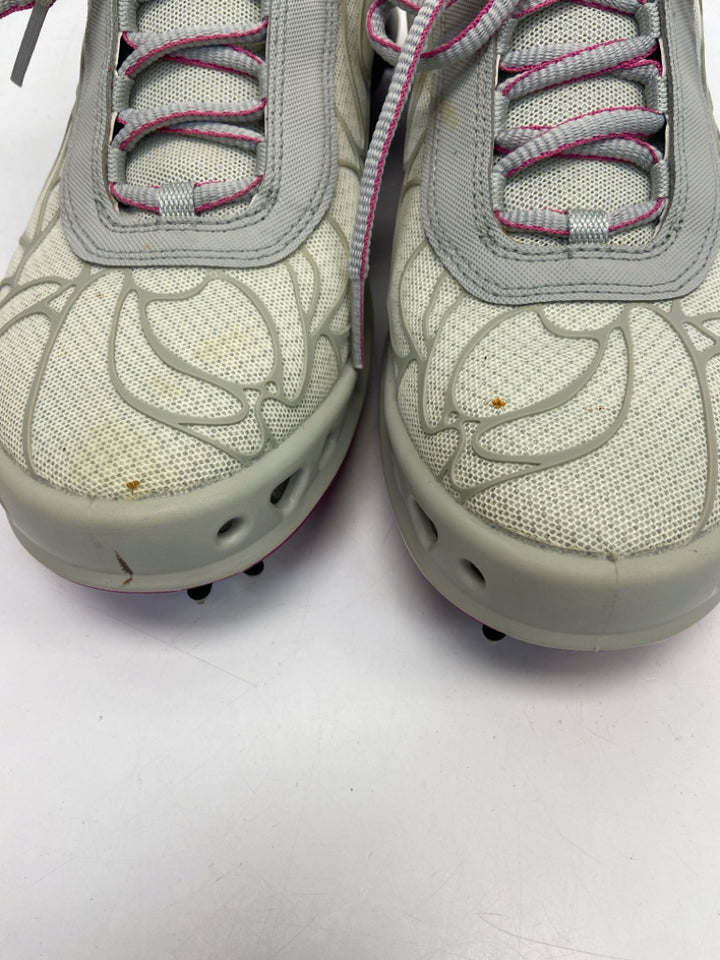 Ecco  Size 39 Gray Fuchsia Lace-up Golf Shoes
