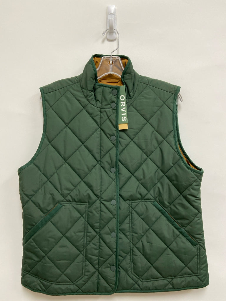 NWT Orvis Size L Green Quilted Ladies Vest