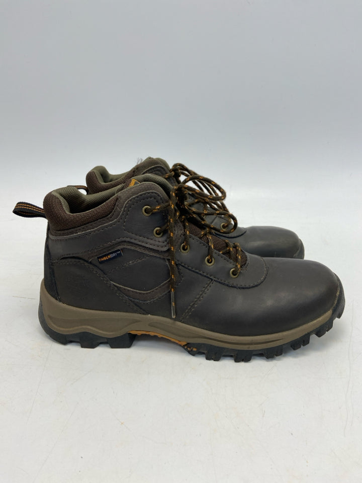 Timberland SIZE 5.5 Dark Brown Lace-Up Boy&