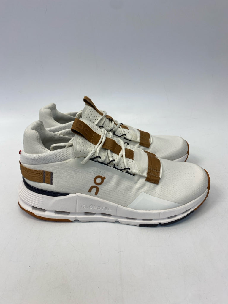 On Cloud Size 9.5 White Lace-Up Men&