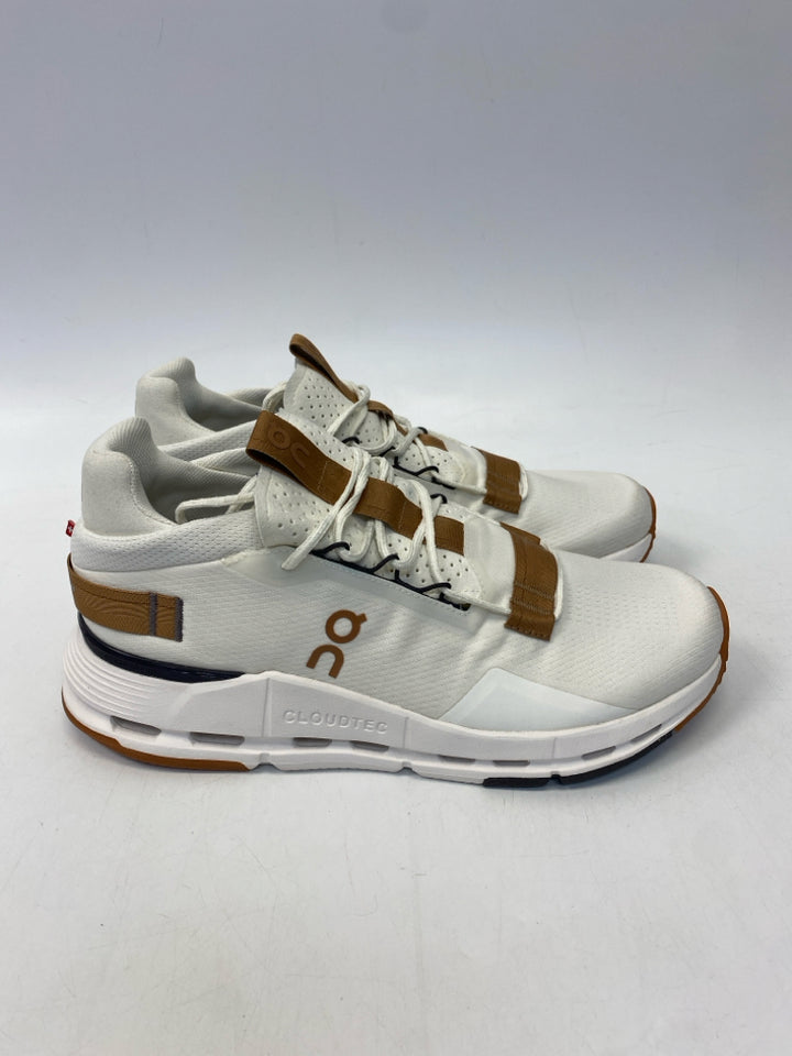 On Cloud Size 9.5 White Lace-Up Men&