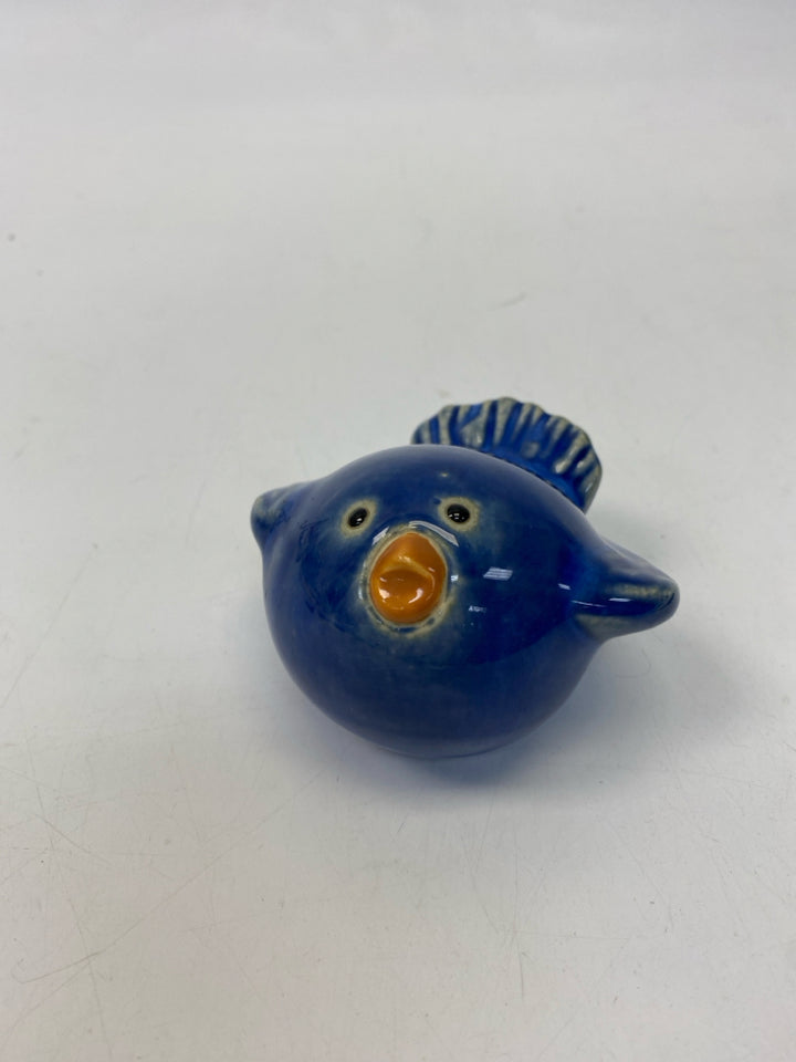 Blue Ceramic Figurine