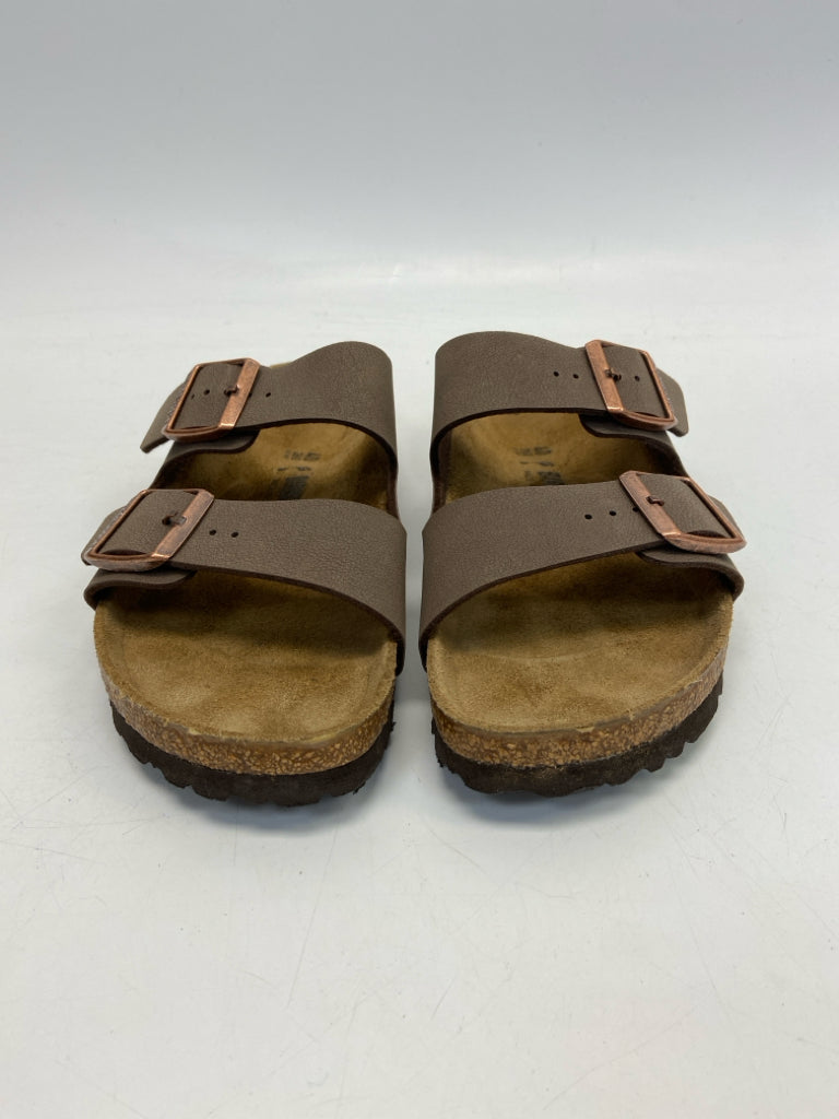 Birkenstock  Size 9 Brown Rose Gold Buckle(s) Sandals