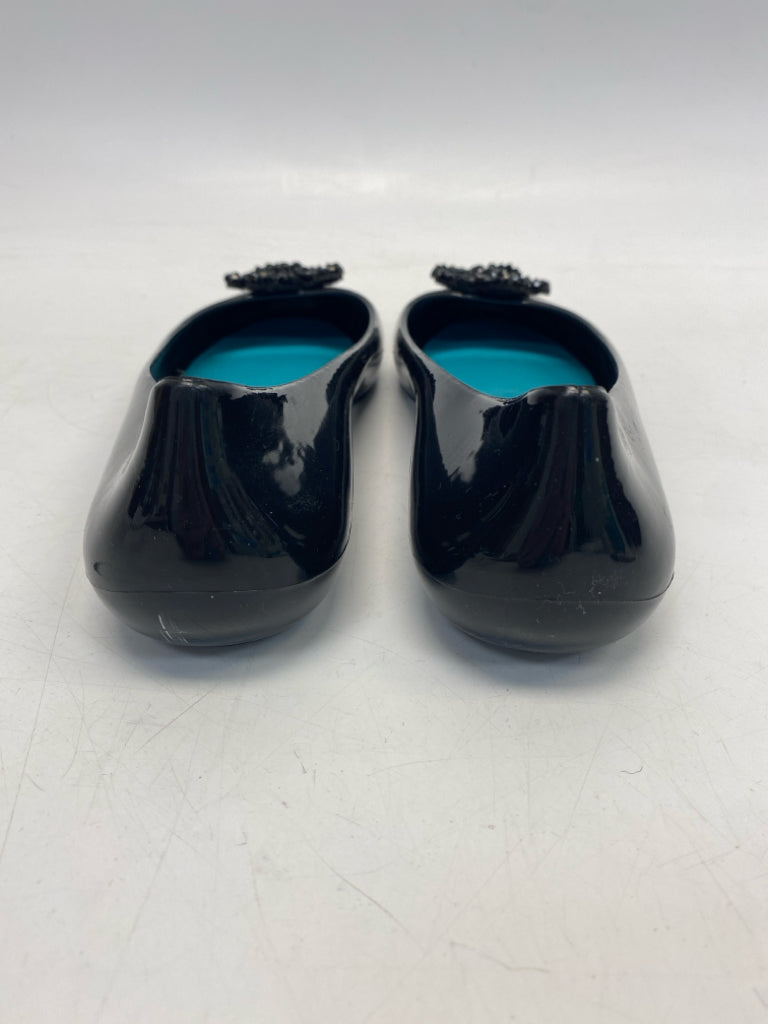 Oka B US Shoe Size 8 Black Jelly Flats