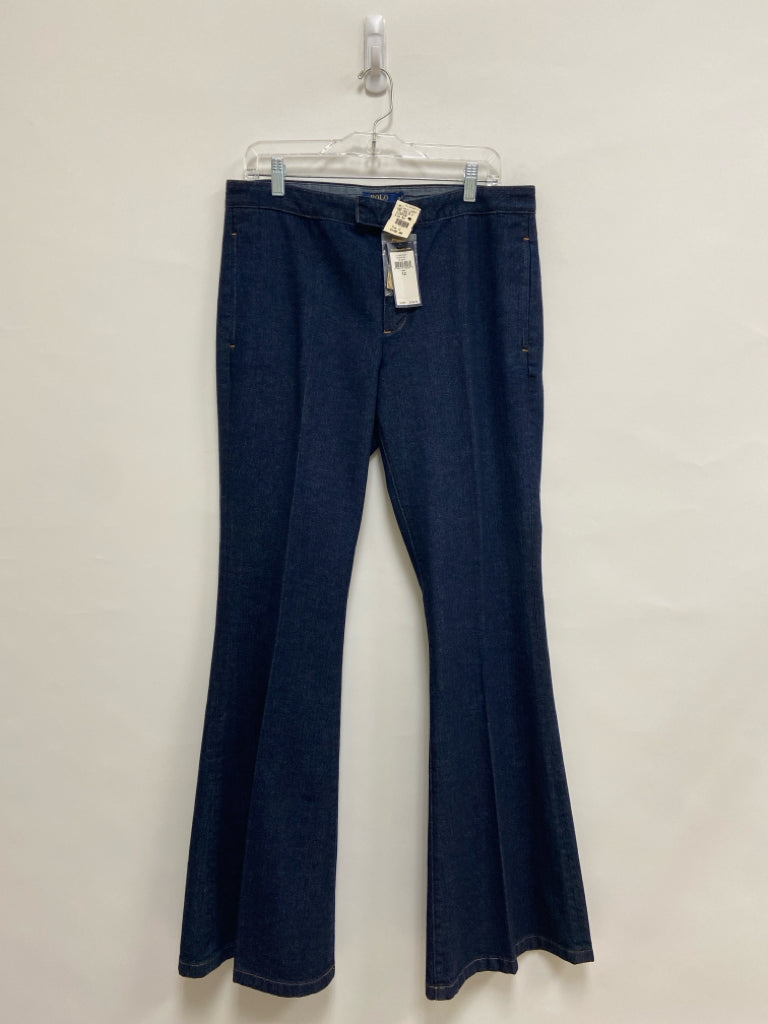 NWT Polo Size 12 Navy Wide Leg Ladies Jeans