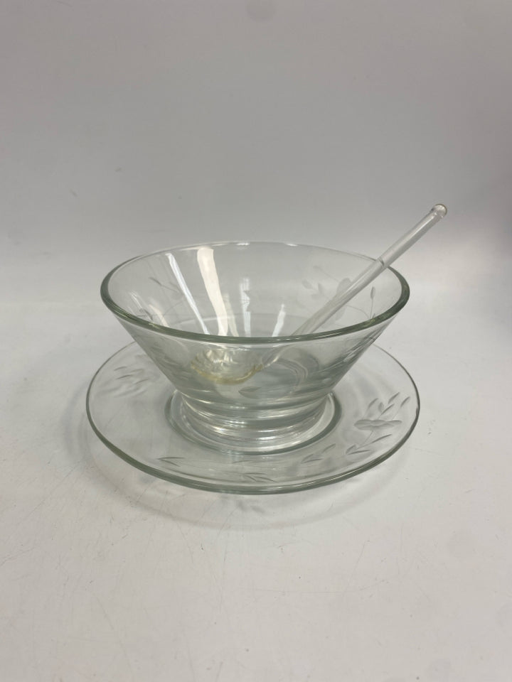 Princess House Clear Crystal Serving Piece
